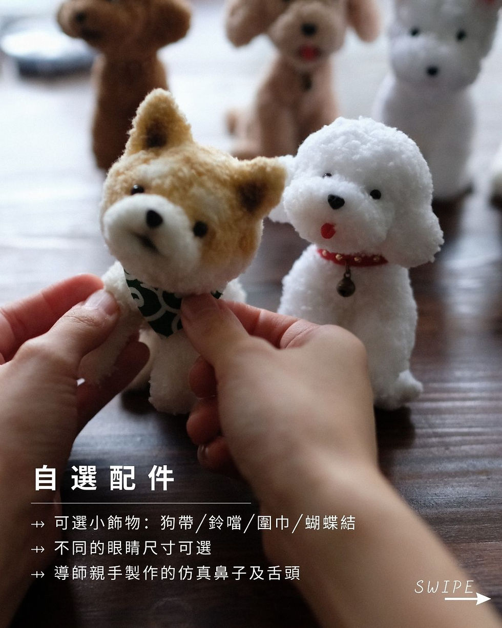 縮圖：工作坊教授大家使用扭扭棒製作小狗