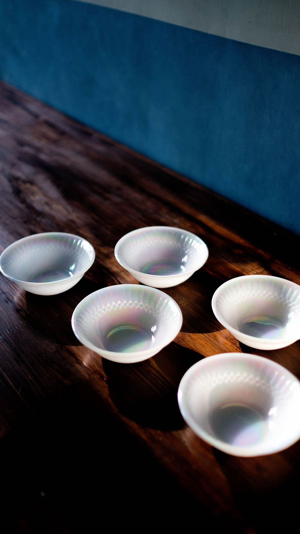 縮圖：[中古物］1960s USA製Federal Glass彩虹珍珠光食器