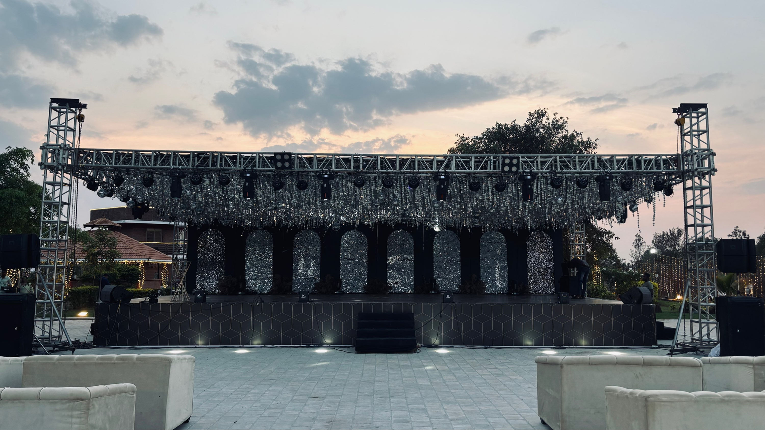 Glitz and Glam Sangeet Stage