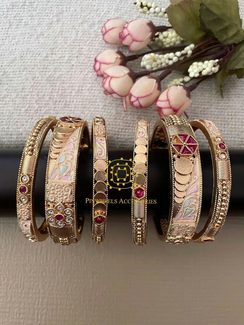 Thumbnail: SET OF 6 MEENAKARI BANGLES