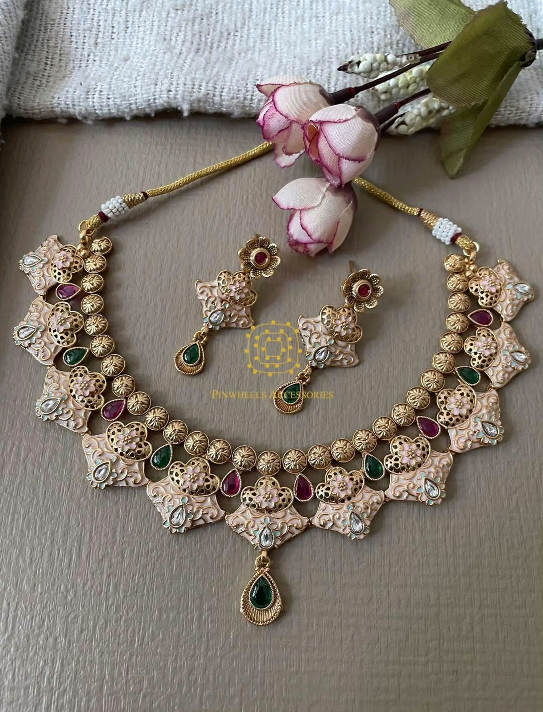 MEENAKARI TRADITIONAL NECKLACE 