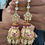 Thumbnail: MEENAKARI JHUMKAS WITH EAR CHAIN
