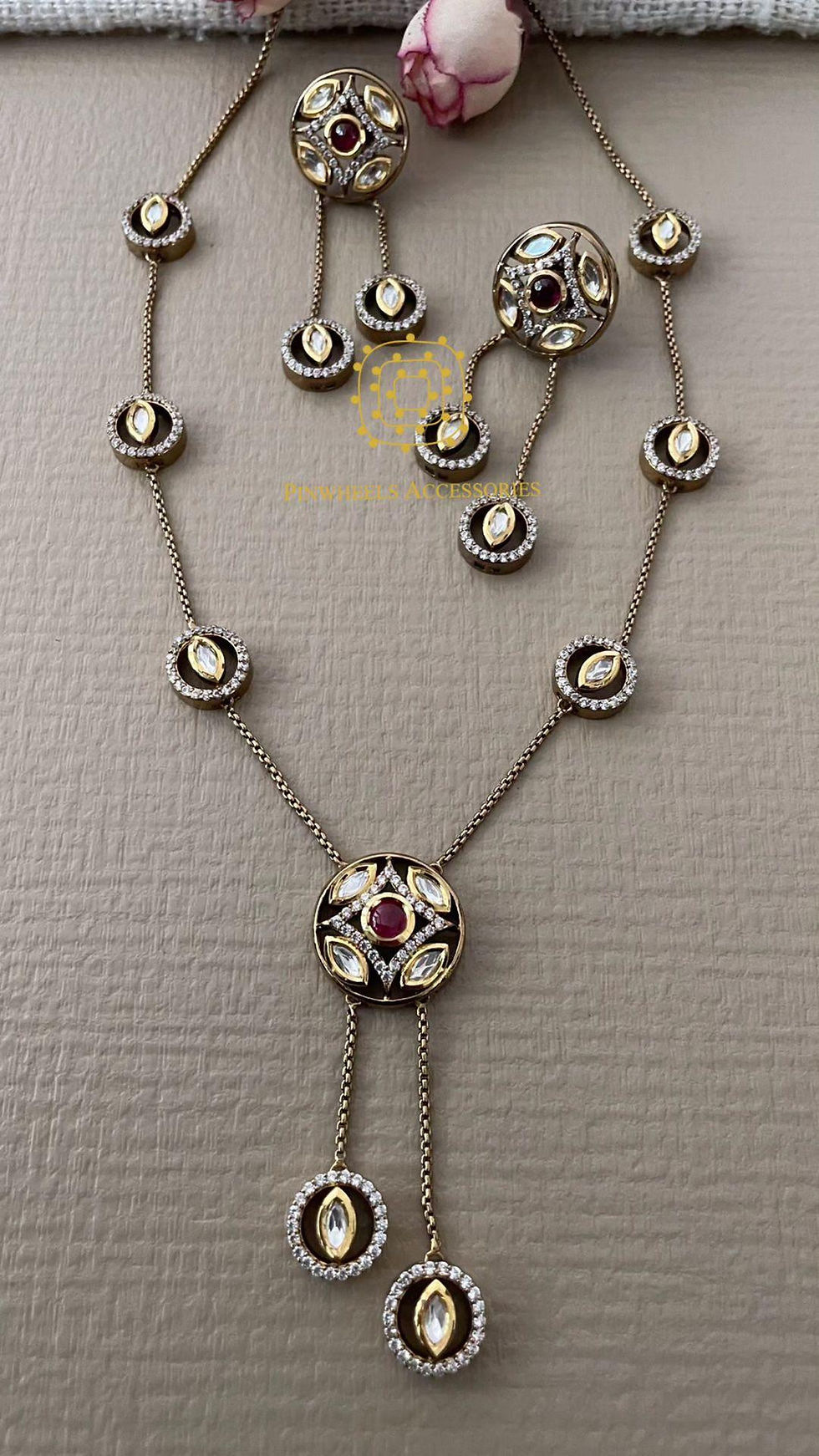 Thumbnail: VICTORIAN POLISH DANGLING PENDANT CHAIN