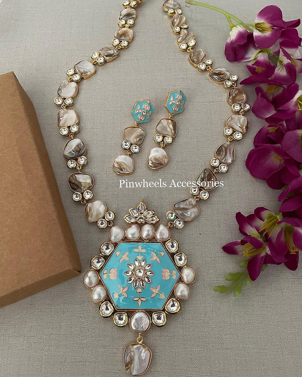 Thumbnail: MOTHER OF PEARL WITH MEENAKARI 