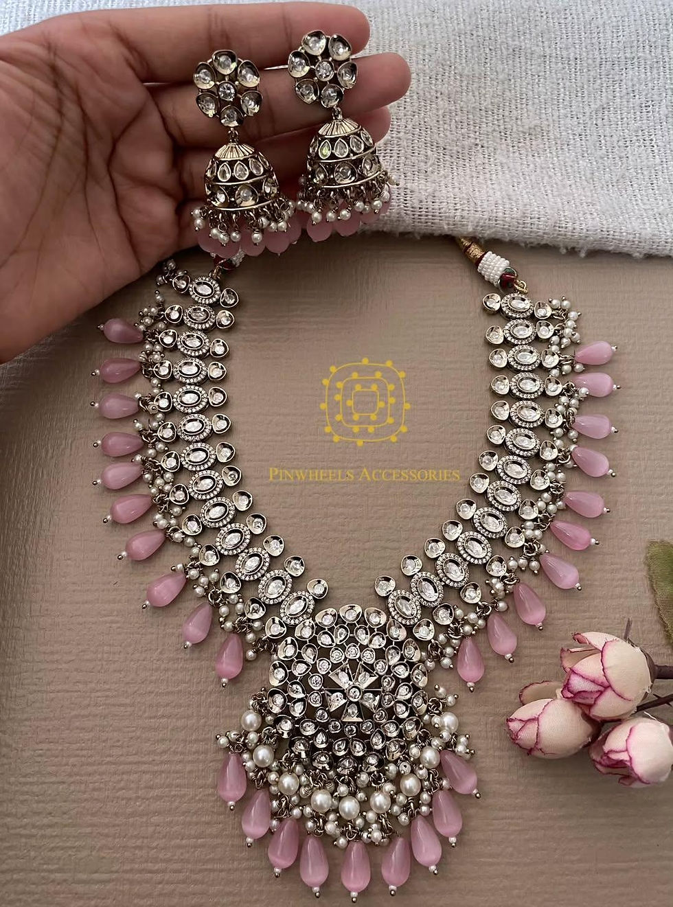 Thumbnail: VICTORIAN POLISH KUNDAN NECKLACE 