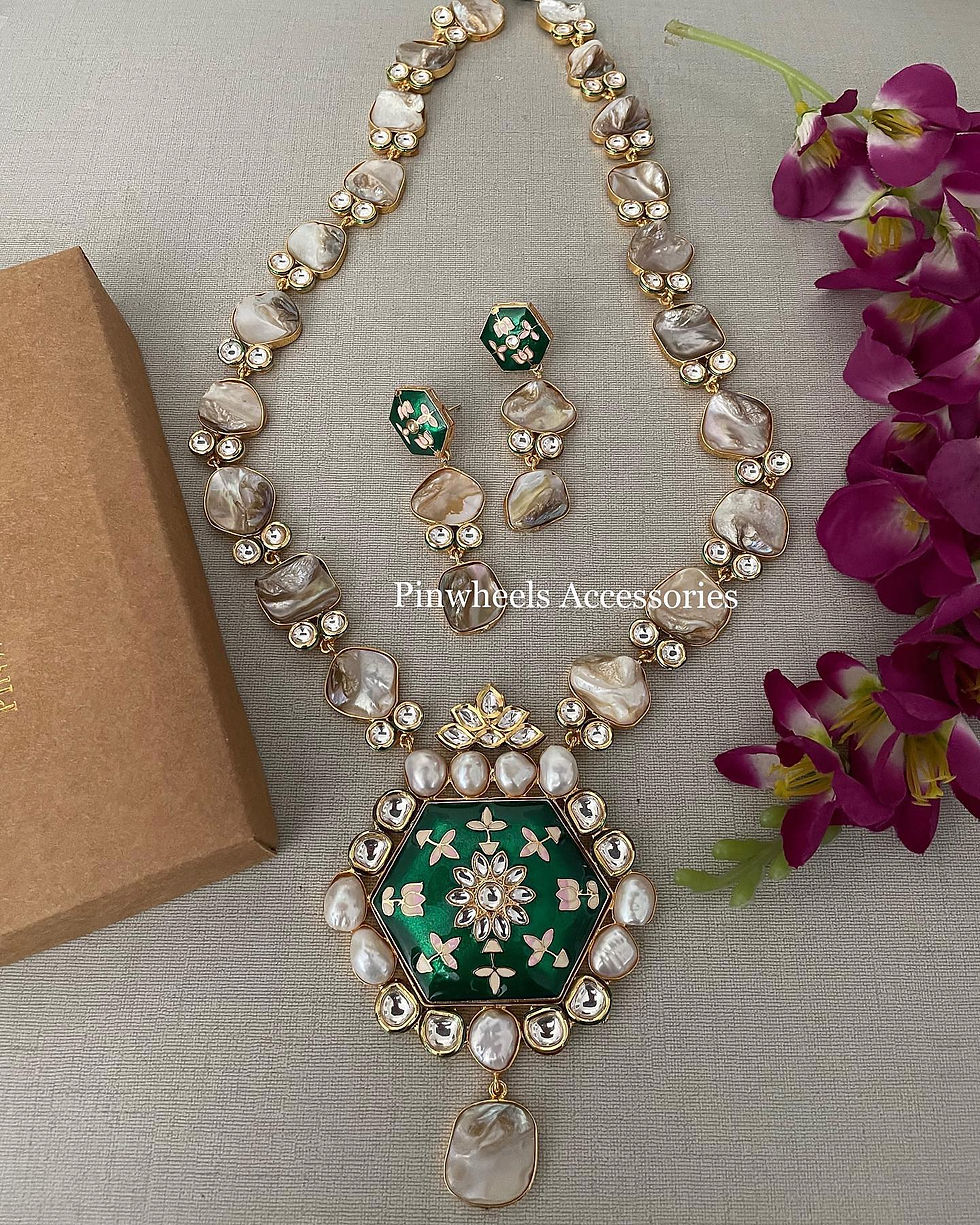 Thumbnail: MOTHER OF PEARL WITH MEENAKARI 