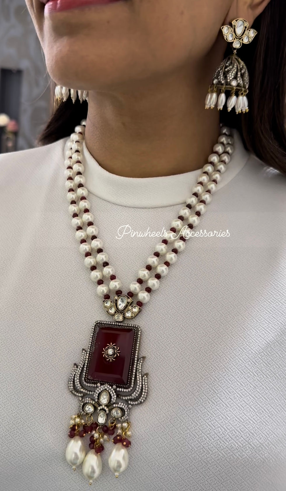 Thumbnail: COLOURED STONE LONG MALA