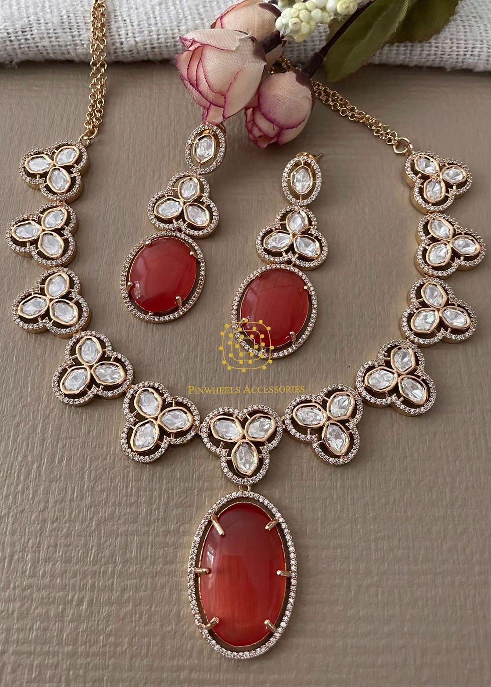 Thumbnail: MOISSANITE STONE NECKLACE 
