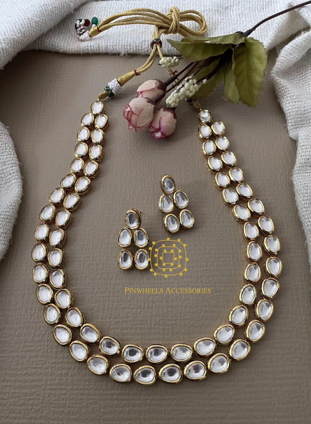 DABBI KUNDAN 2 LAYER NECKLACE 