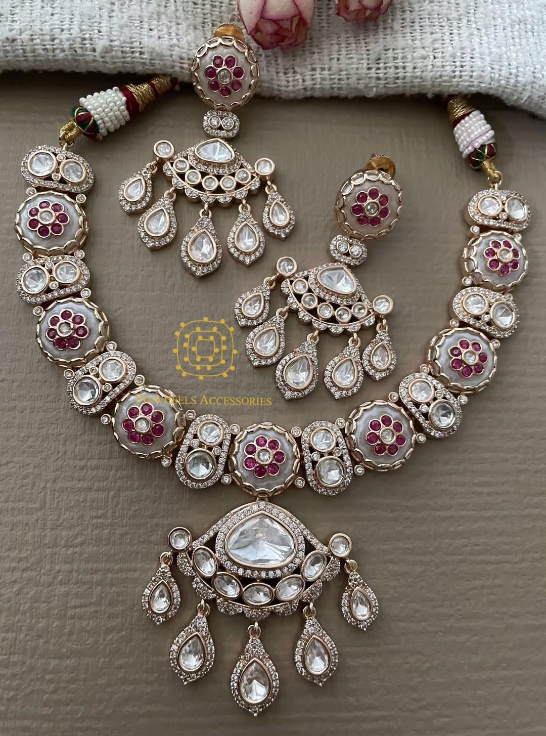 EPOXY SETTING POLKI NECKLACE