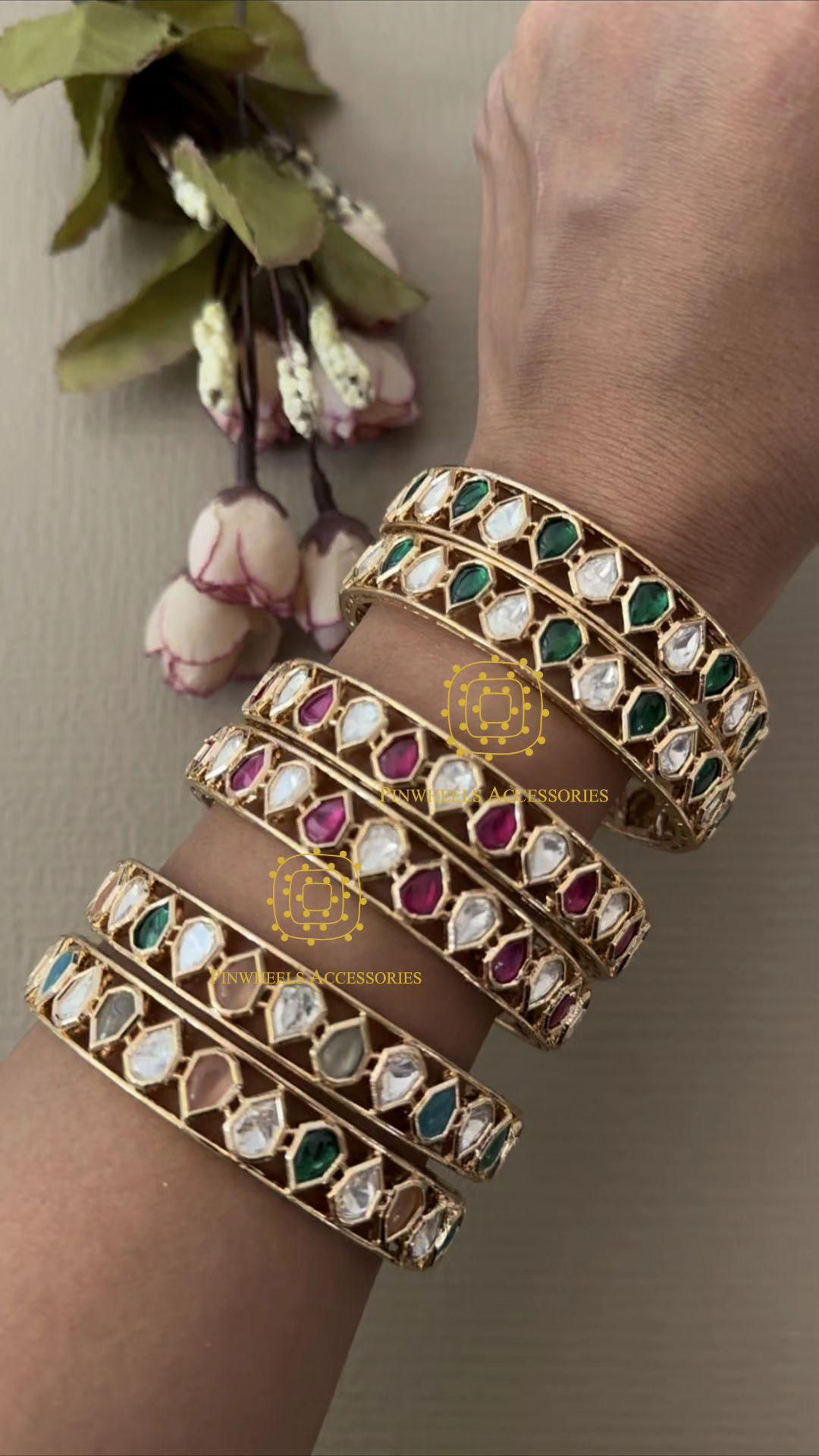 KUNDAN BANGLE PAIR 