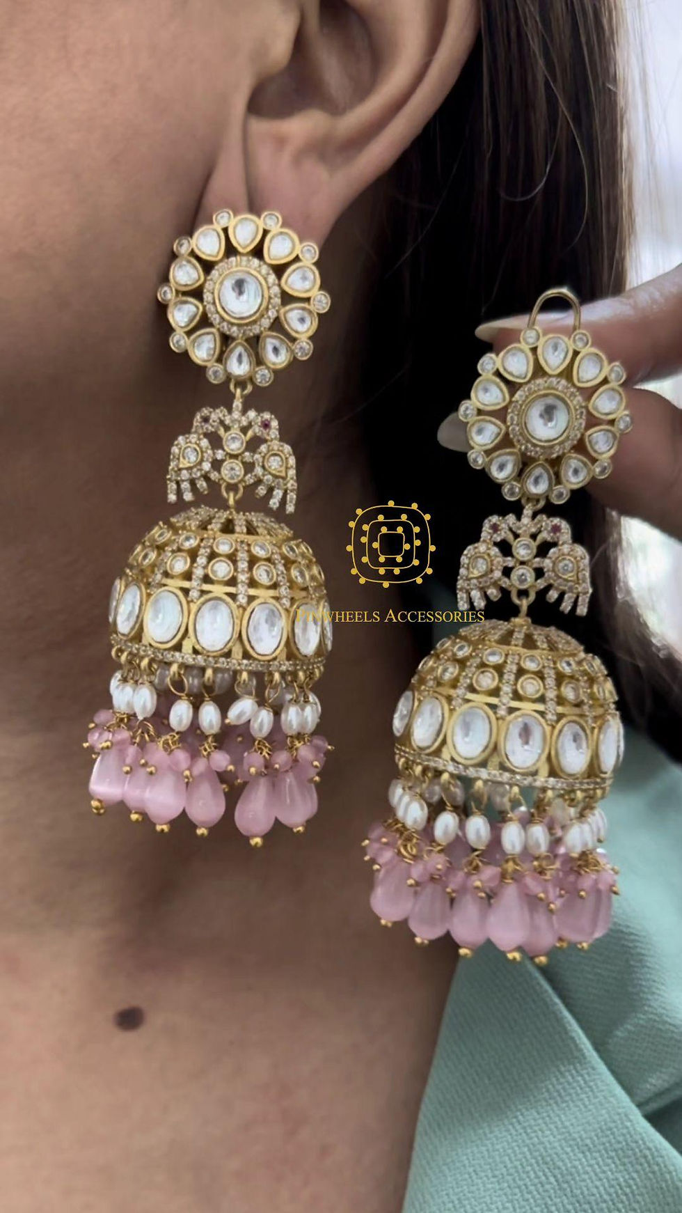 Thumbnail: 3 INCHES LONG JHUMKAS