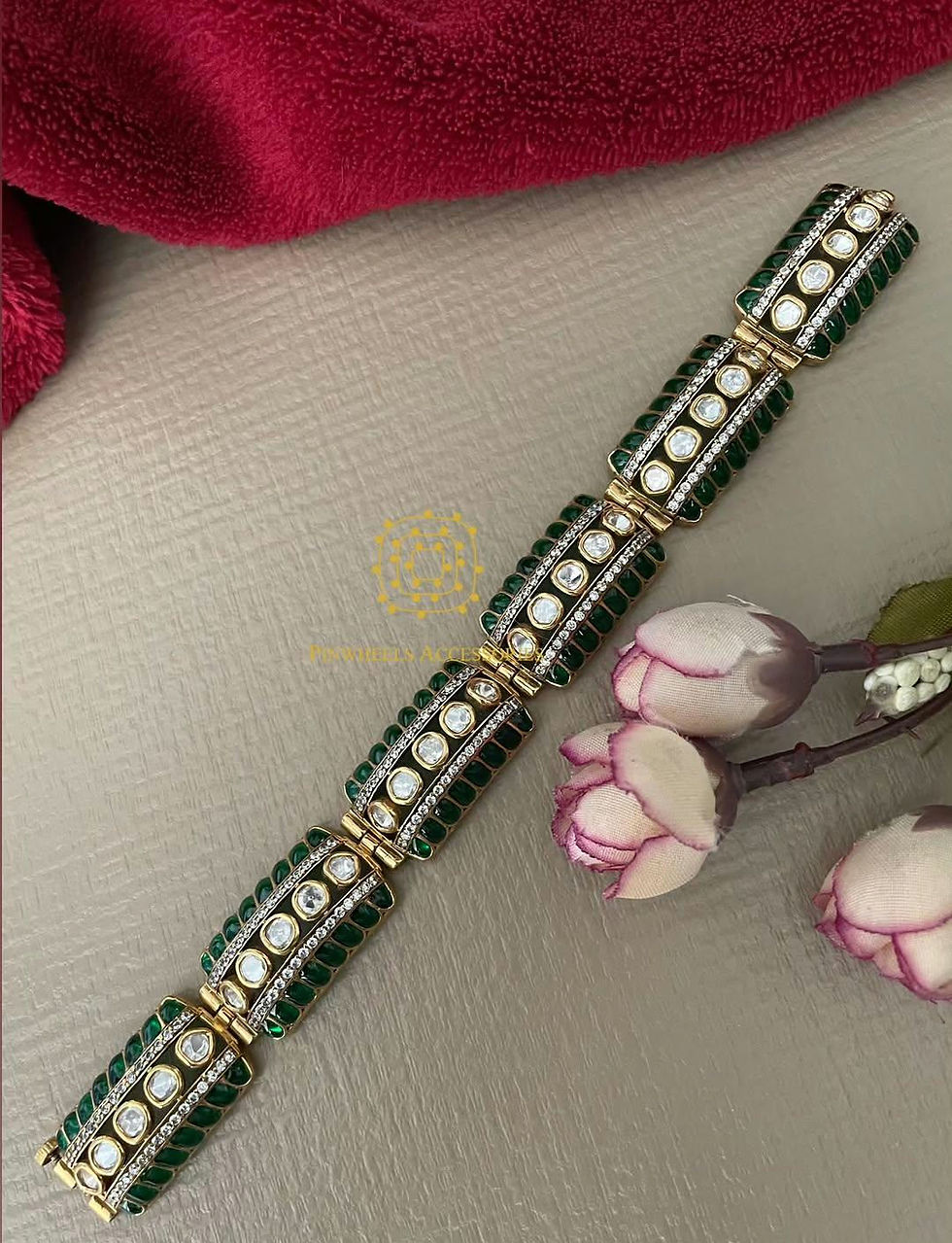 Thumbnail: EPOXY SETTING POLKI GAJRA BRACELET EACH 