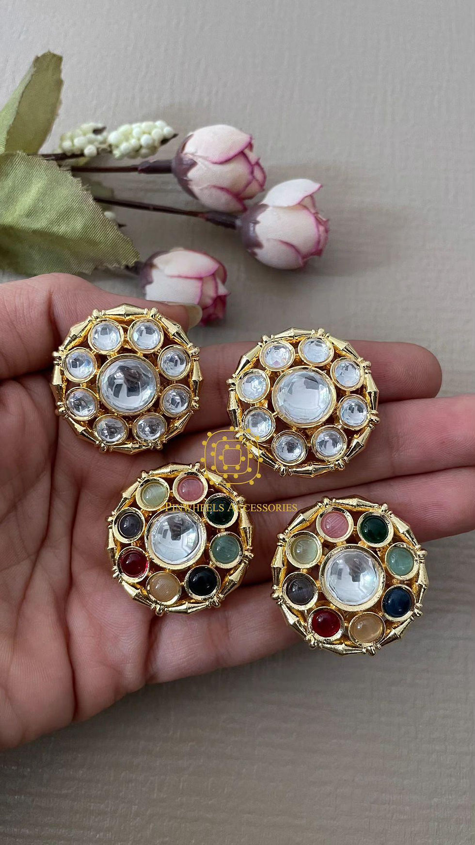 Thumbnail: KUNDAN STUDS 