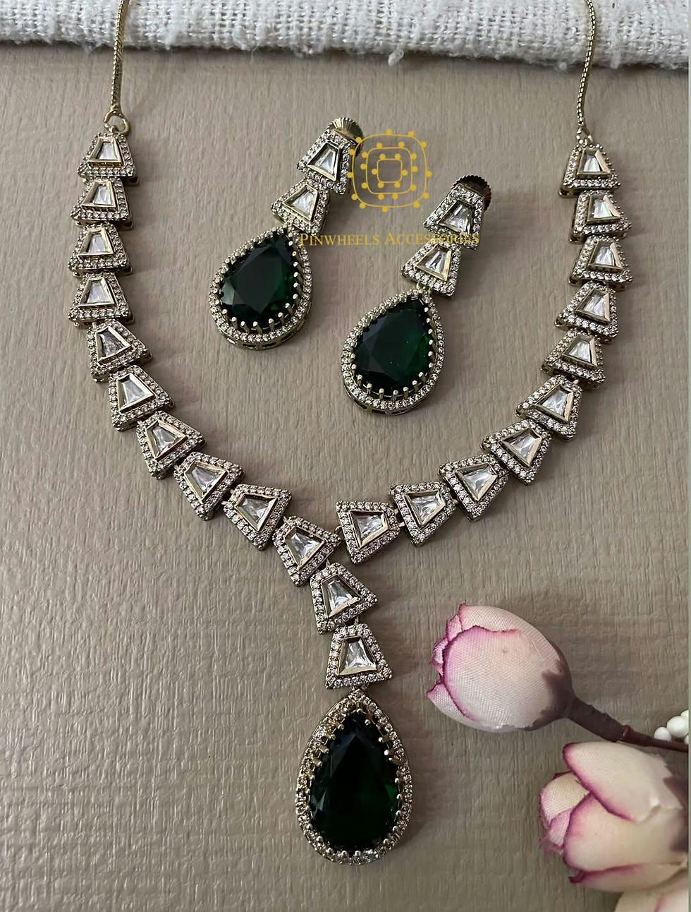 Thumbnail: COLOURED STONE VICTORIAN NECKLACE 