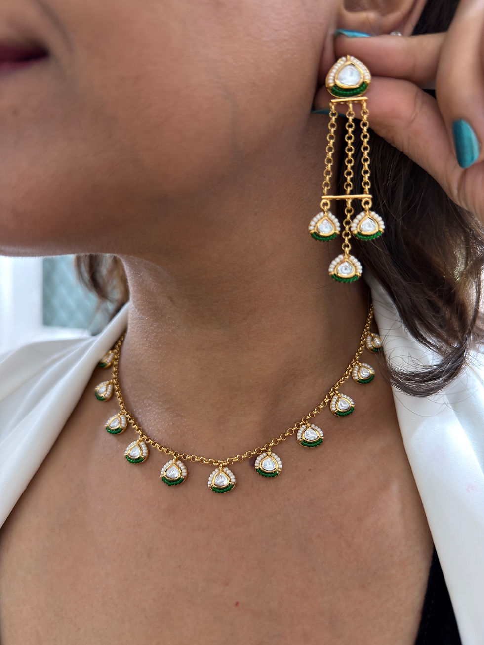 Thumbnail: SIMPLE POLKI NECKLACE 