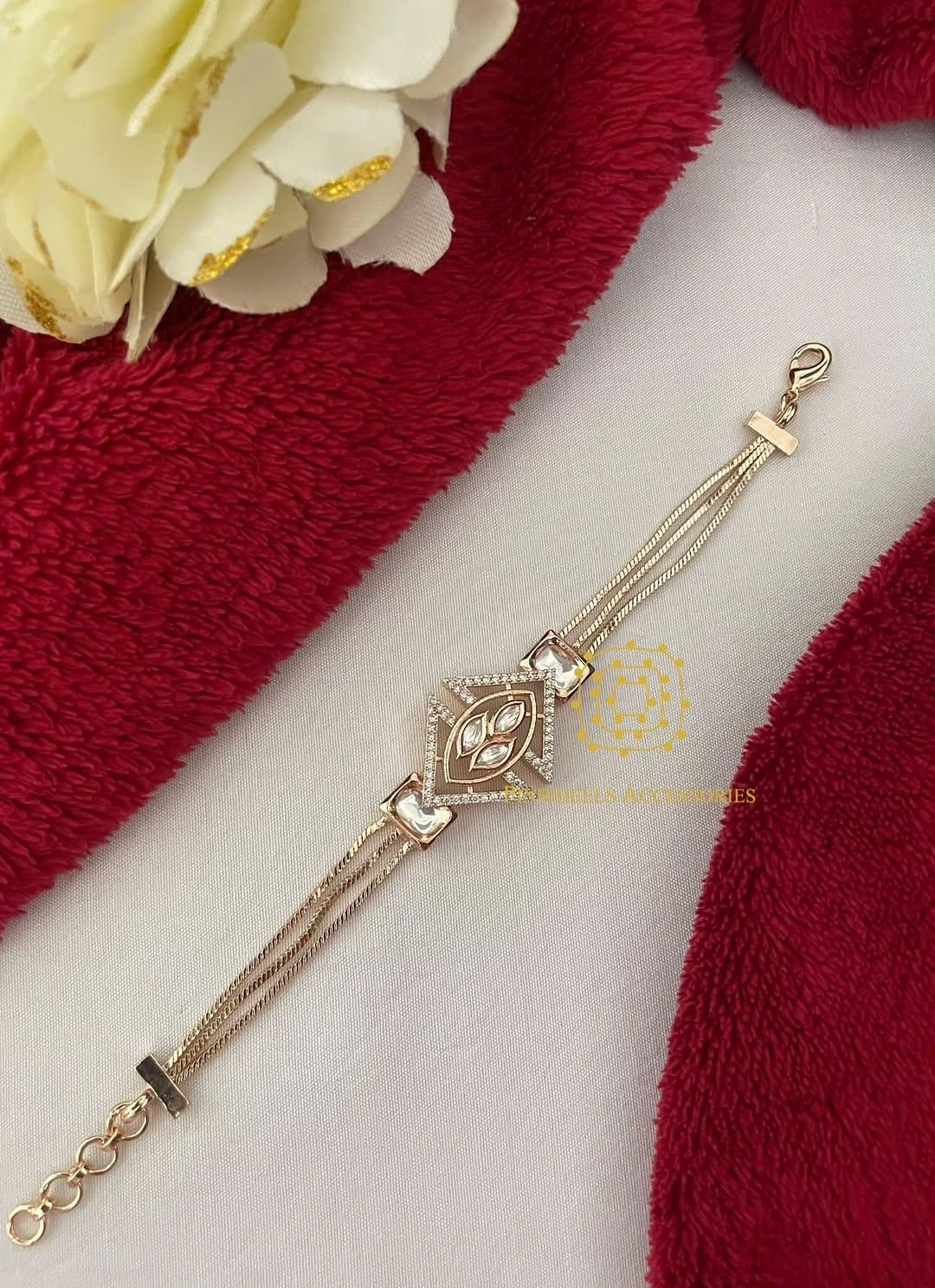 POLKI GOLD PLATED BRACELET