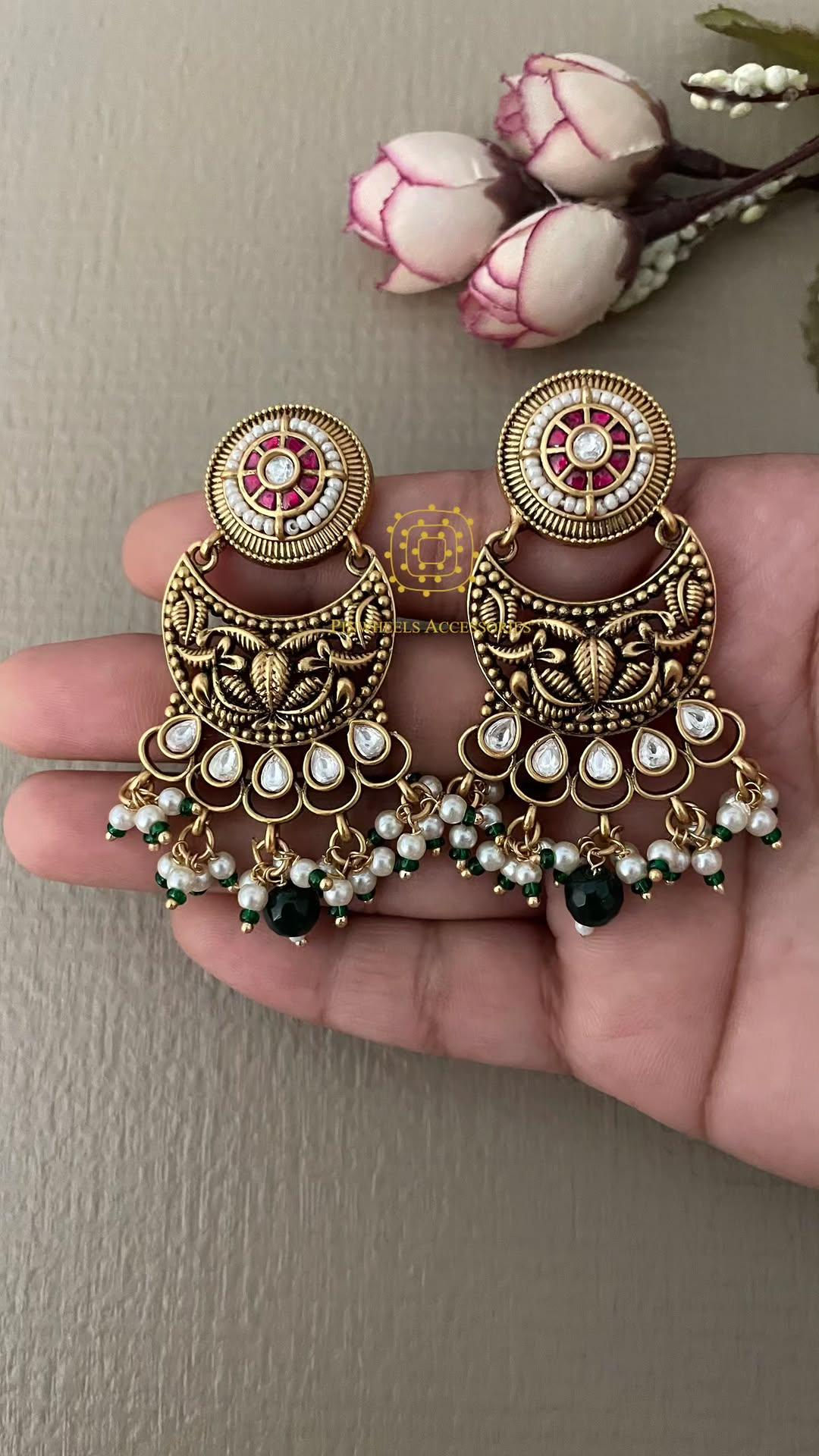 TRADITIONAL HANDCRAFTED SIMPLE EARRINGS BY PINWHEELS ACCESSORIES