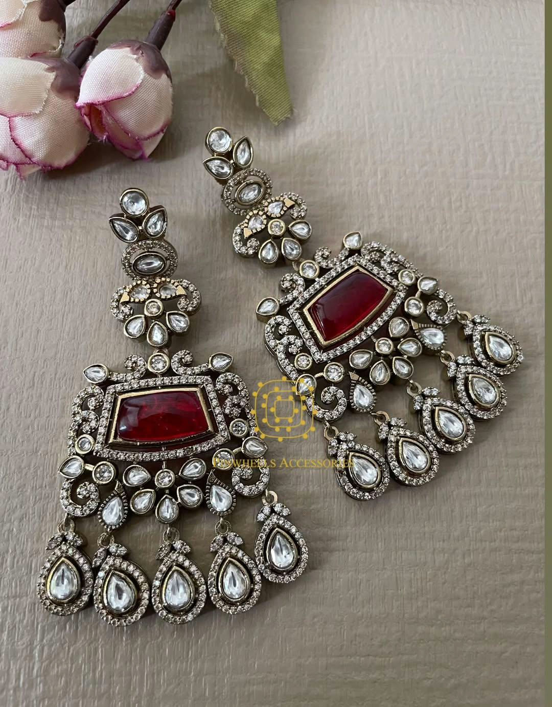 VICTORIAN COLOURED EARRINGS