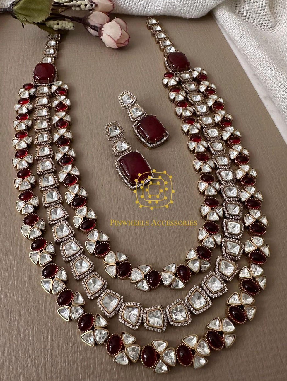 Thumbnail: 3 LAYER MOISSANITE NECKLACE 