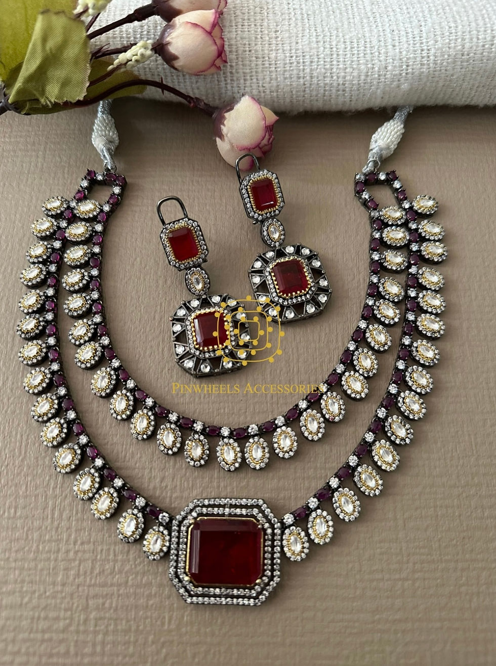 Thumbnail: TWO LAYER MOISSANITE NECKLACE