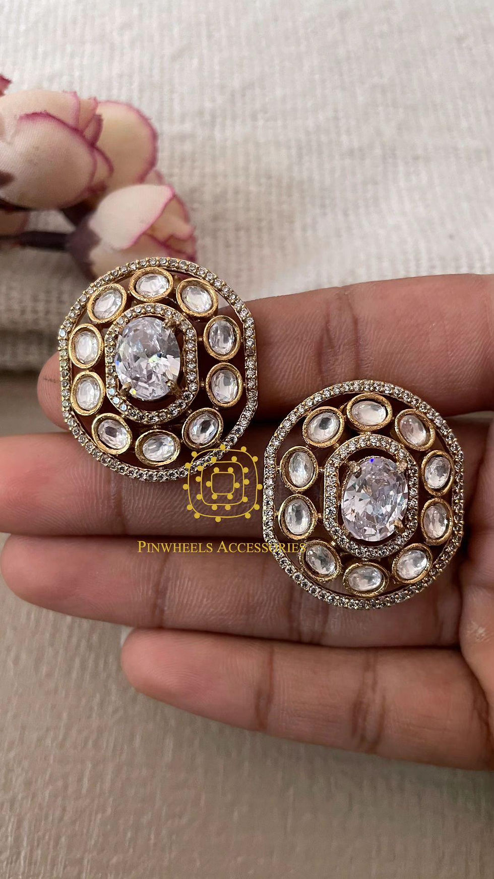 Thumbnail: DOUBLET STONE STUDS