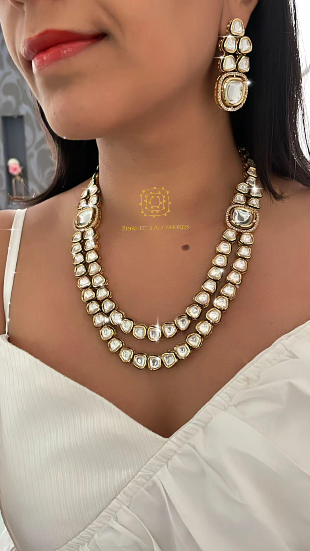 DOUBLE LAYER DABBI KUNDAN NECKLACE