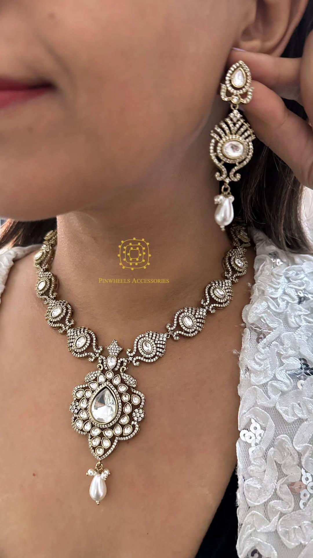 VICTORIAN POLKI PEARL NECKLACE