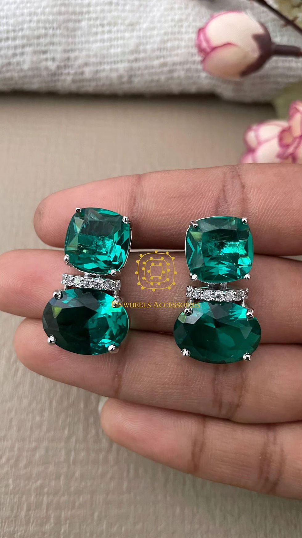 Thumbnail: DOUBLET STONE STUDS 