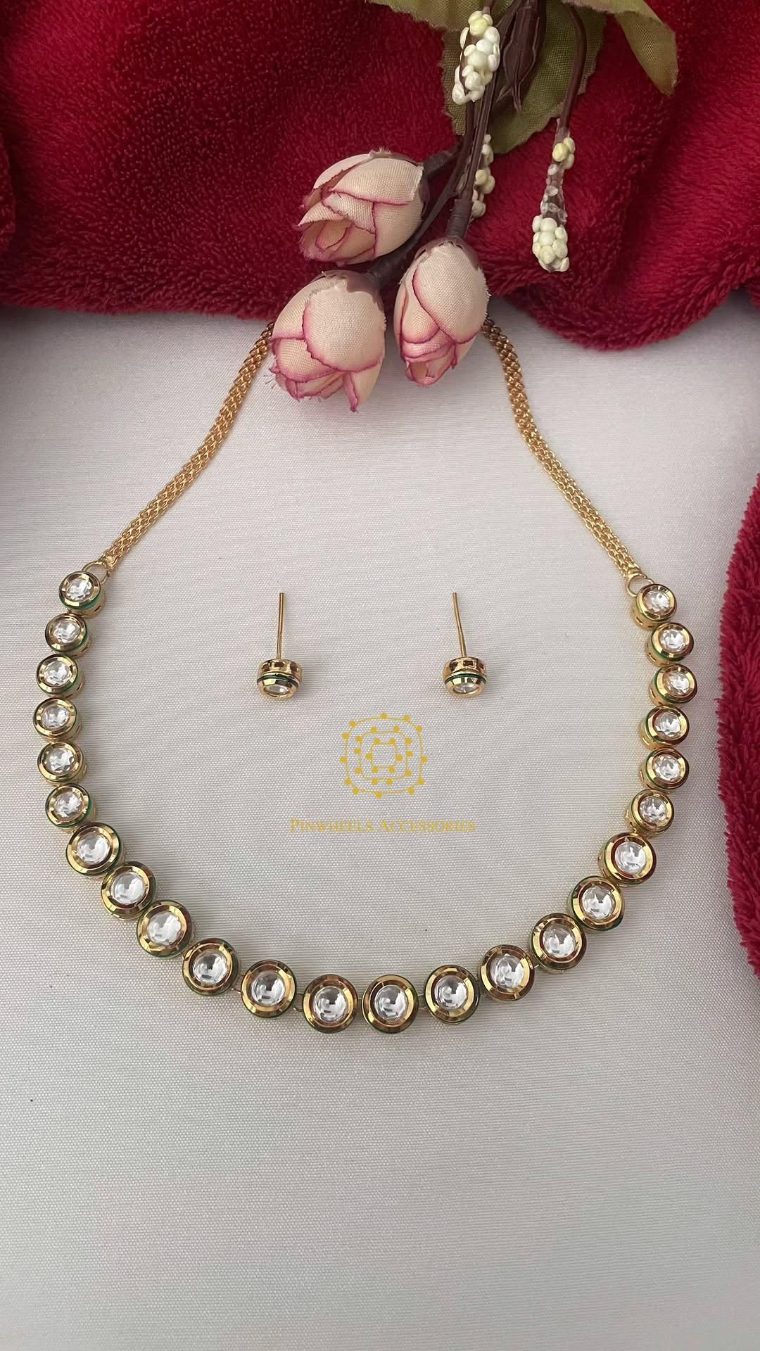 ROUND DABBI KUNDAN SIMPLE NECKLACE 