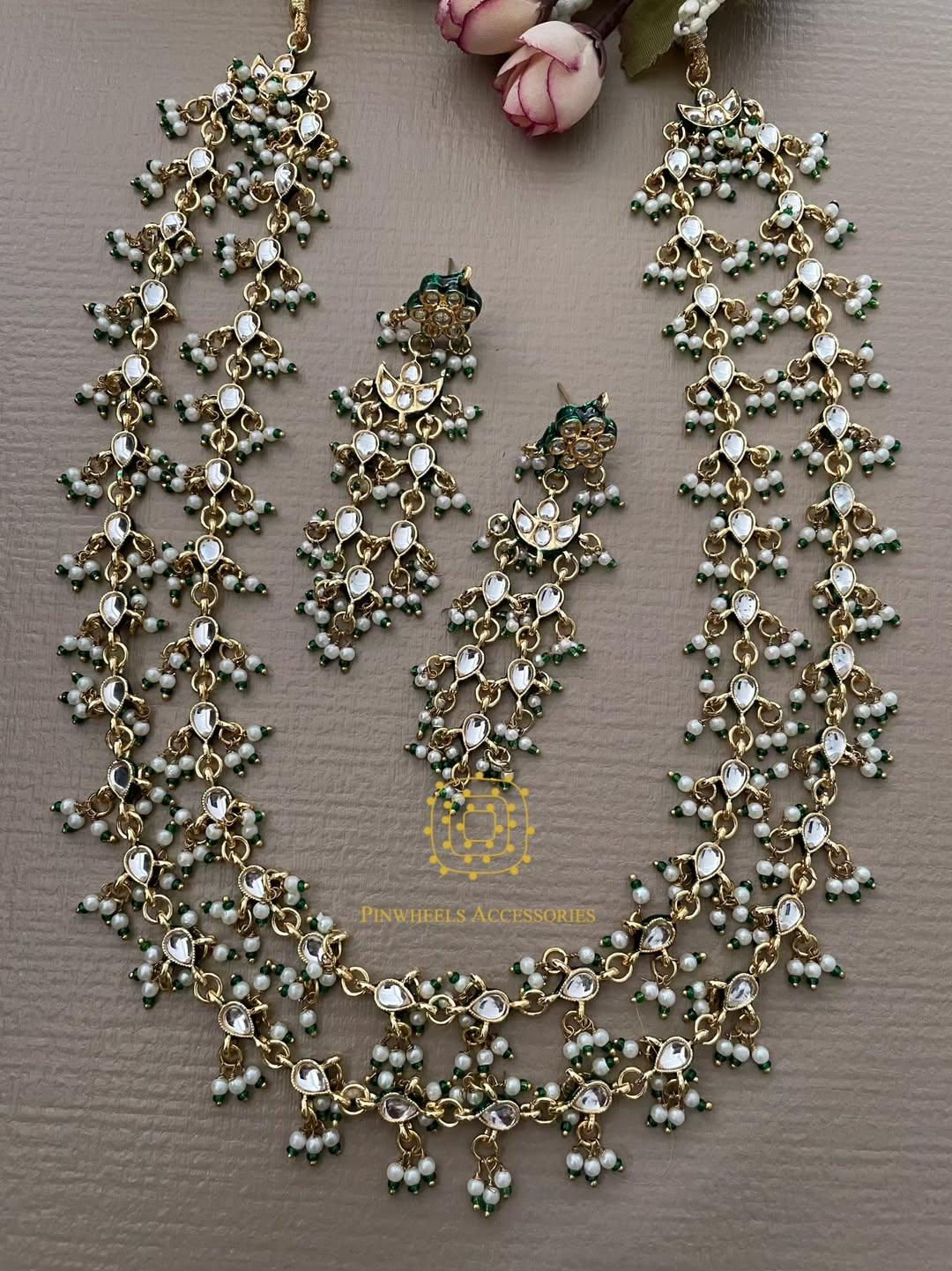 DOUBLE LAYER KUNDAN NECKLACE 