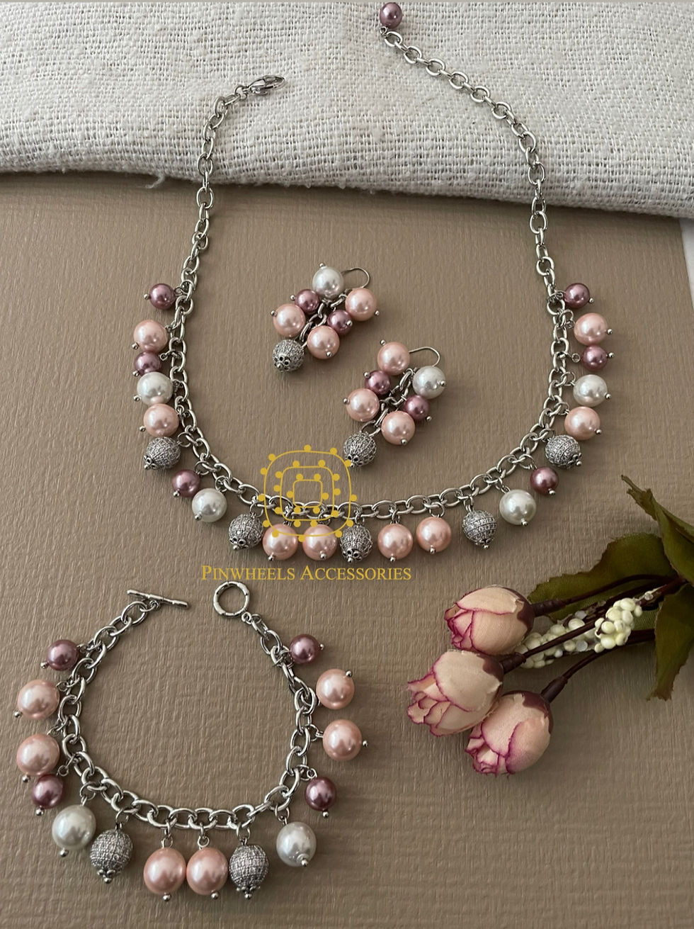 Thumbnail: PEARL SET WITH BRACELET 