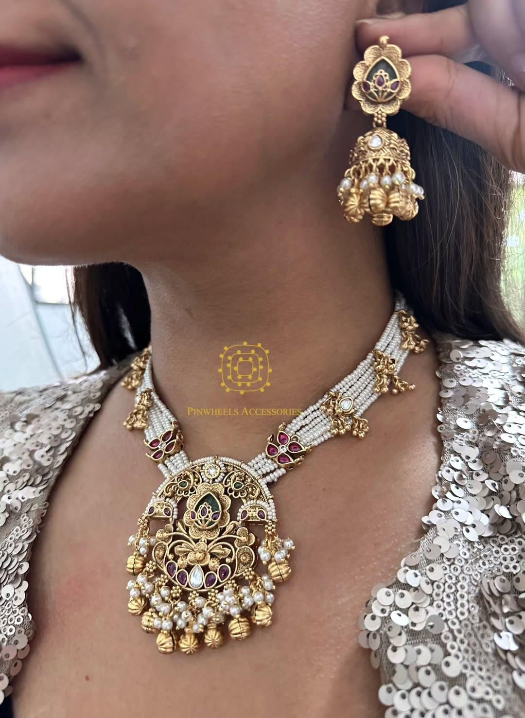 TRADITIONAL BEADED ANTIQUE POLISH NECKLACE
