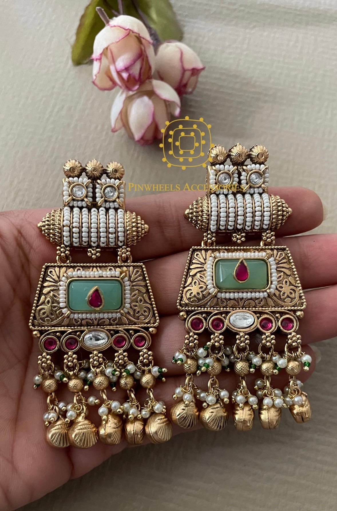 TRADITIONAL TEMPLE STYLE EARRINGS