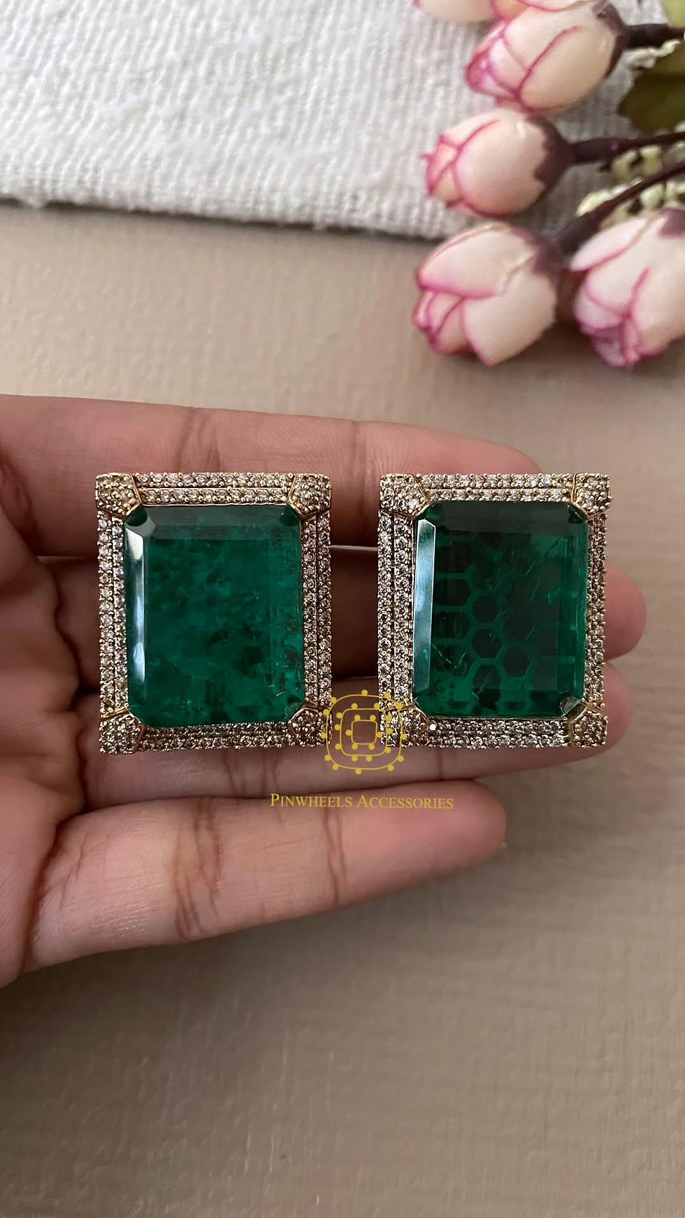 Thumbnail: DOUBLET STONE STUDS