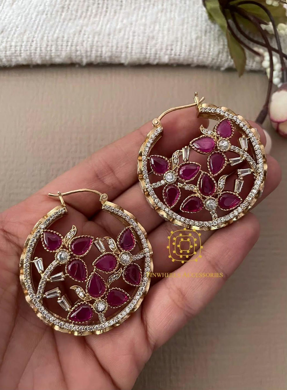 Thumbnail: MOISSANITE TRADITIONAL HOOPS