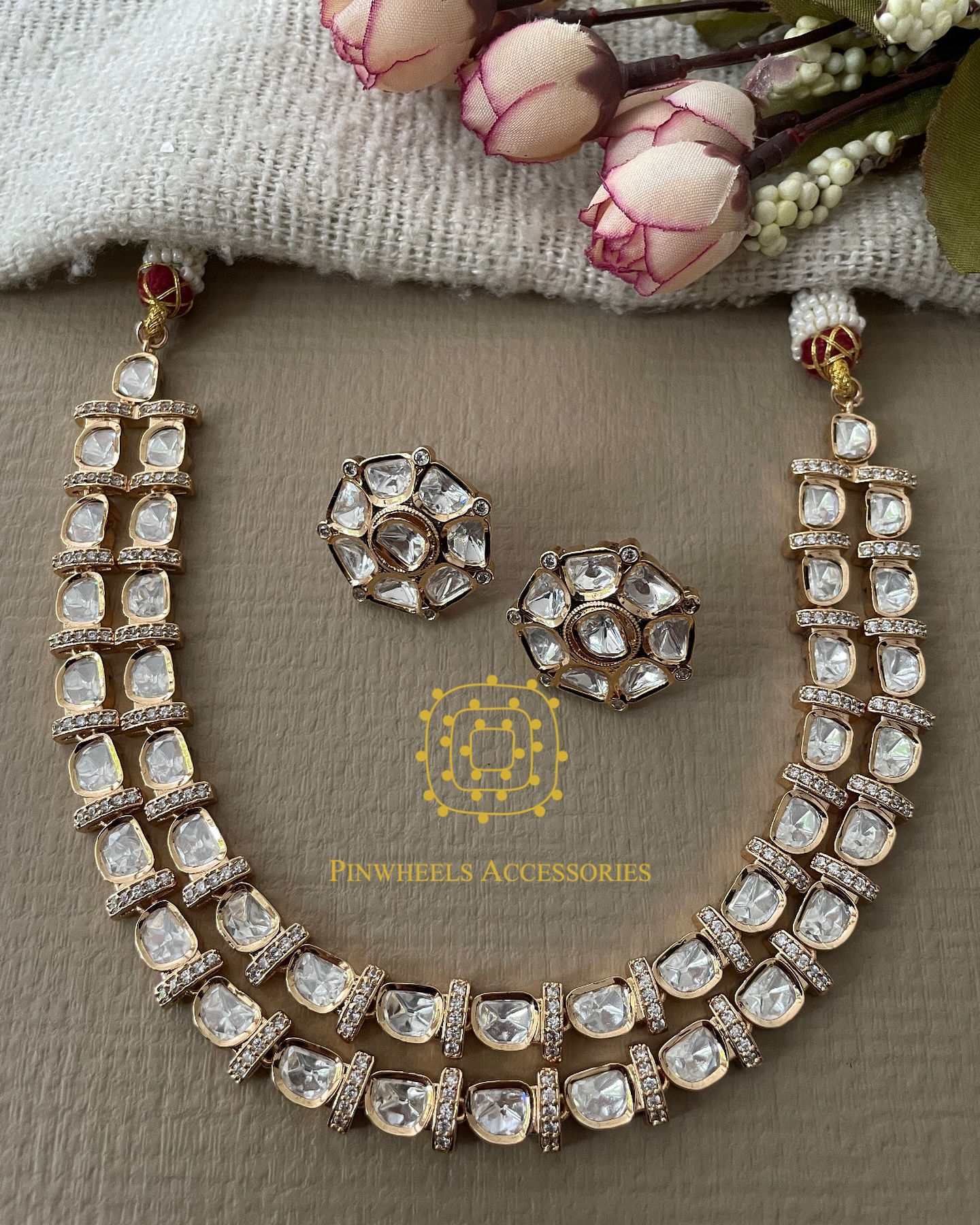 DOUBLE LAYER KUNDAN NECKLACE