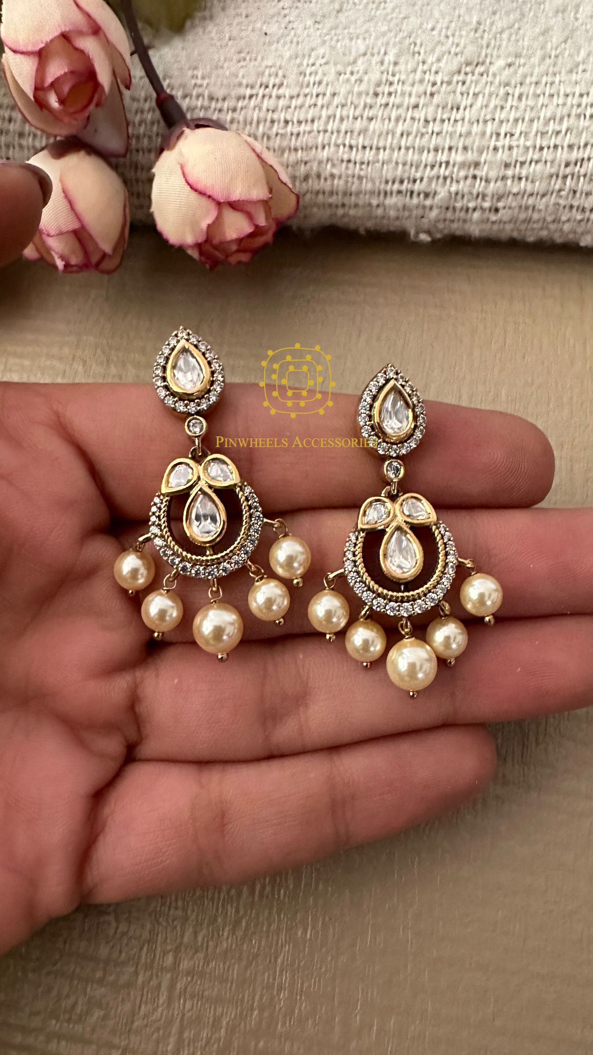 VICTORIAN POLKI EARRINGS