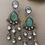 Thumbnail: DOUBLET STONE MOISSANITE EARRING 