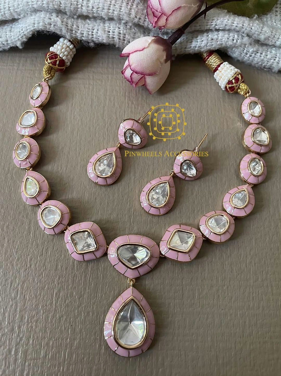 Thumbnail: MEENAKARI POLKI NECKLACE 