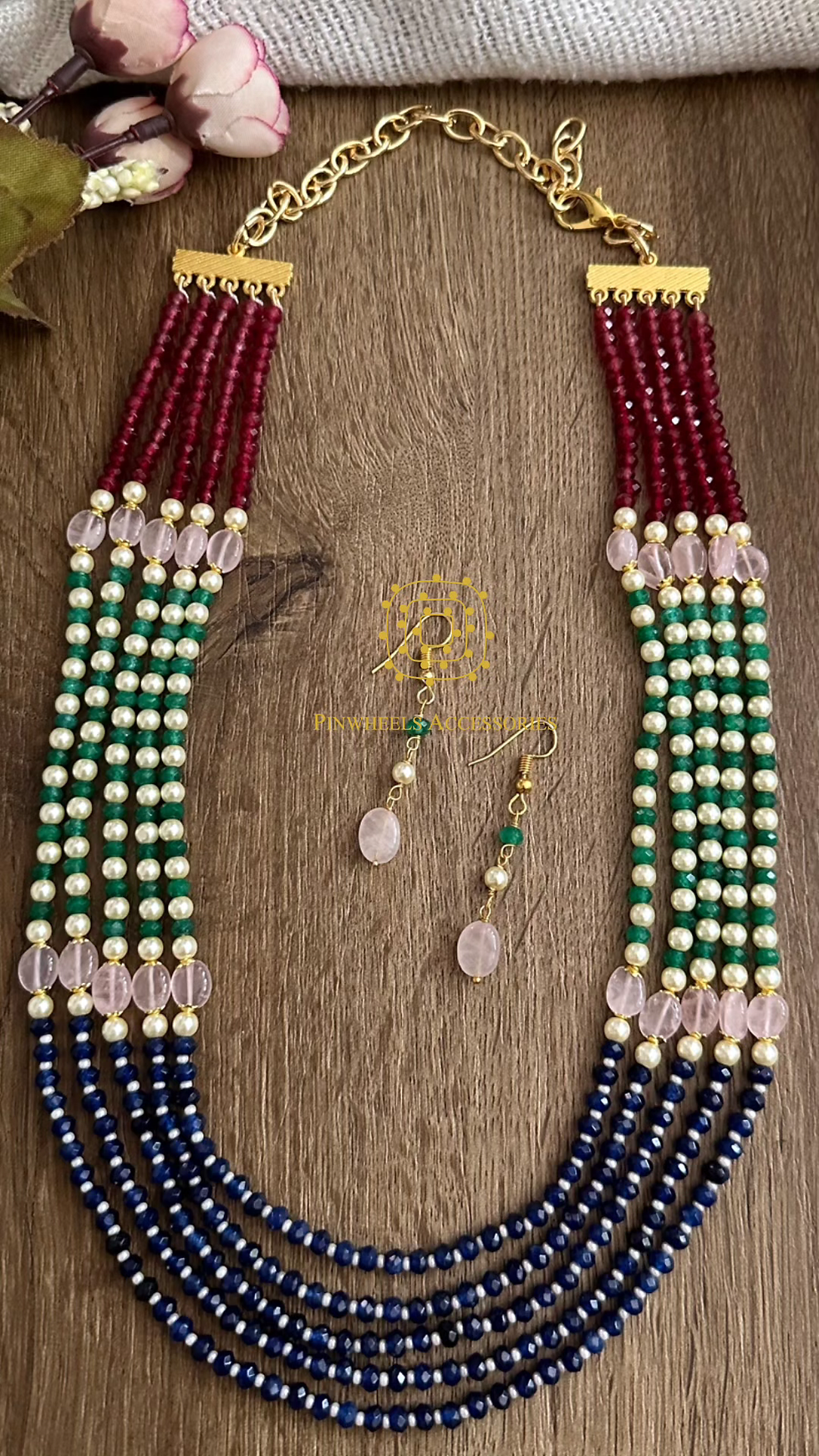 Thumbnail: SEMI PRECIOUS BEAD NECKLACE 