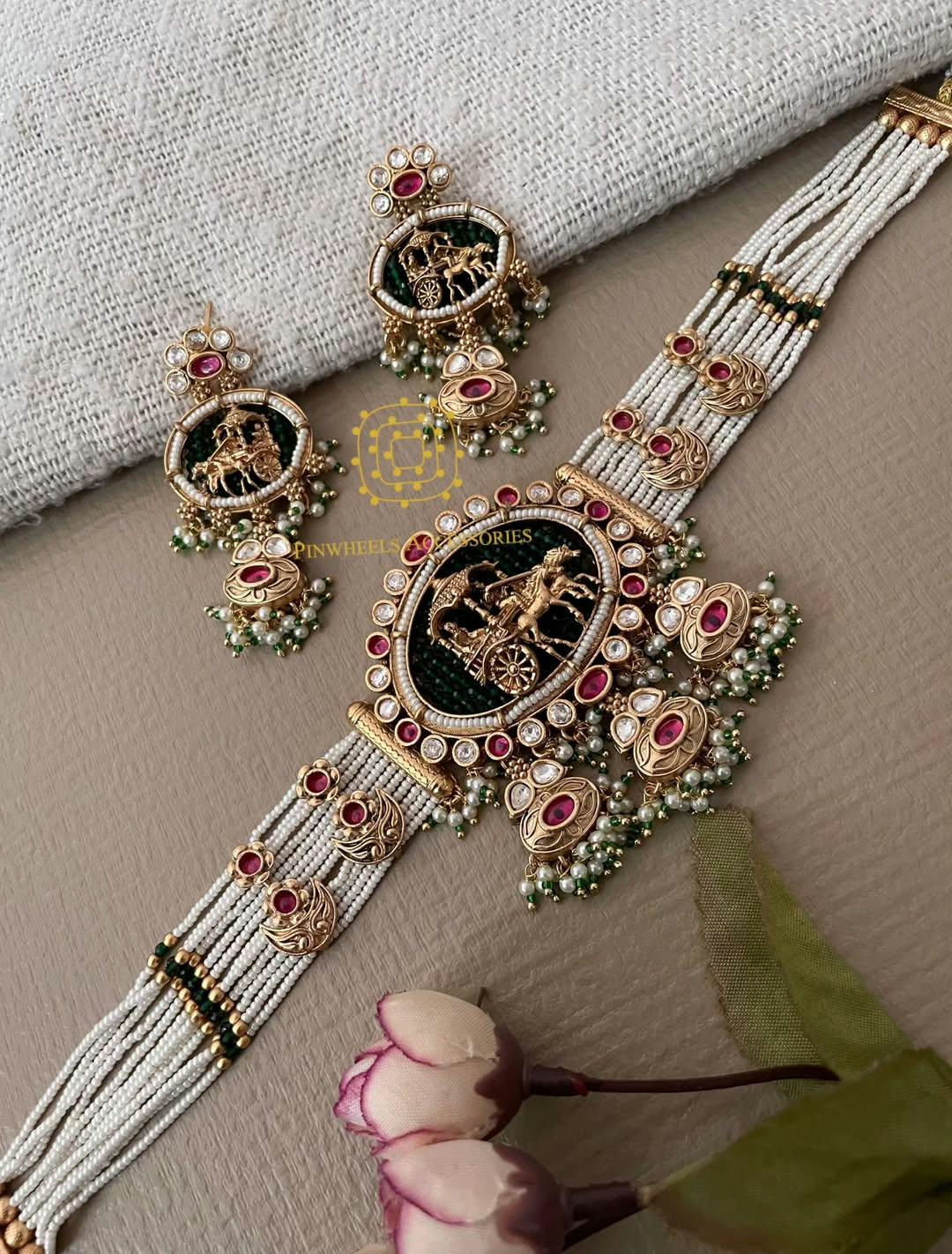 BARAATI BEADED CHOKER 