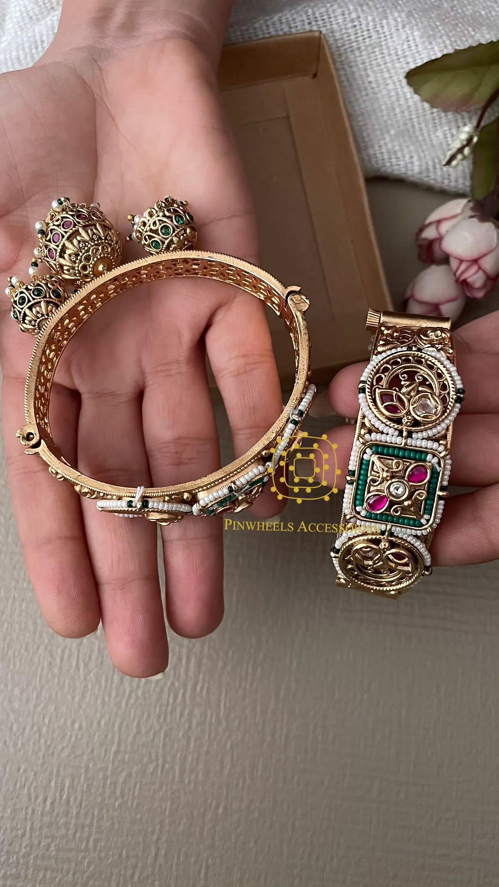 Thumbnail: TRADITIONAL JHUMKA KADA PAIR 