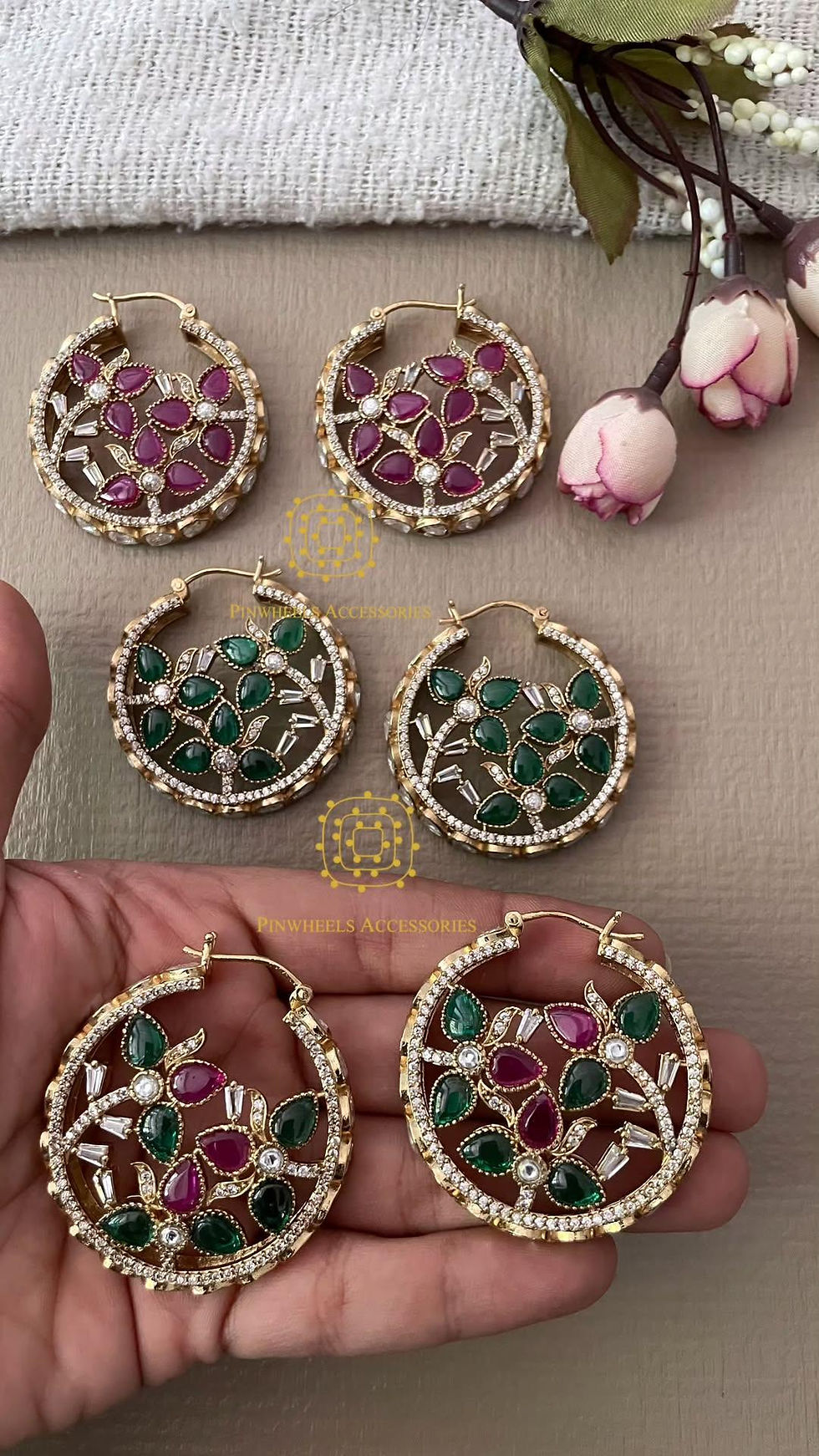 Thumbnail: MOISSANITE TRADITIONAL HOOPS
