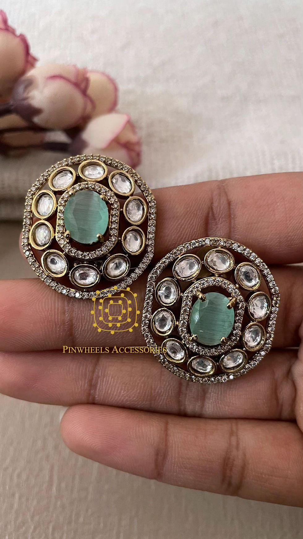 Thumbnail: DOUBLET STONE STUDS