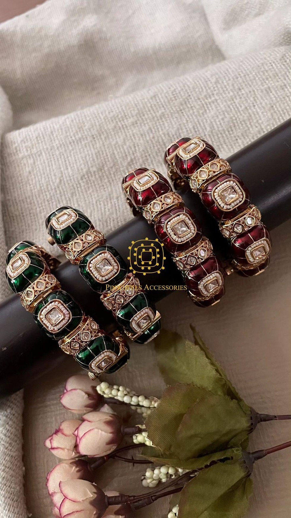 MEENAKARI KUNDAN KADA PAIR