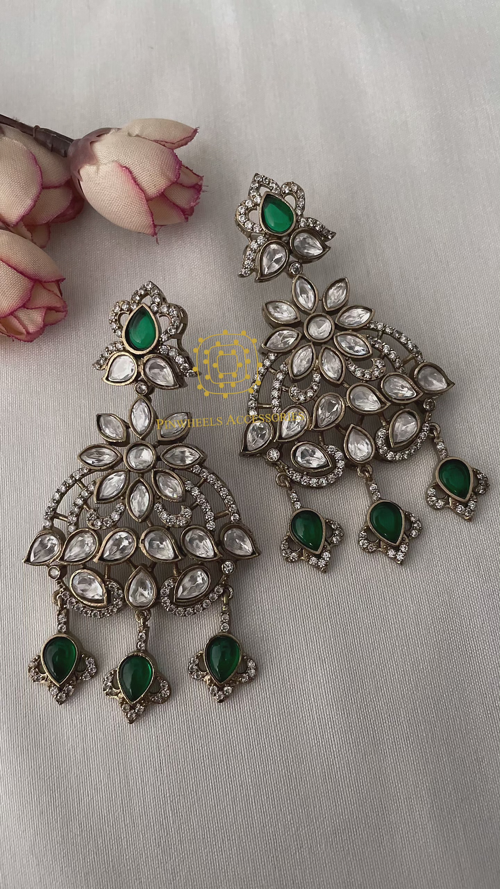 Thumbnail: VICTORIAN MOISSANITE CHANDBALI 