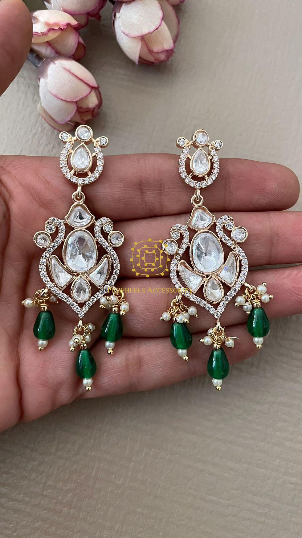 Thumbnail: VILANDI PEACOCK EARRINGS 