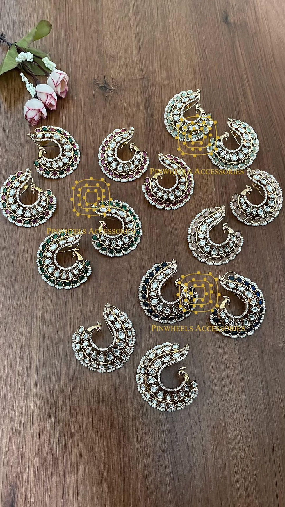 Thumbnail: PIHU PEACOCK EARRINGS