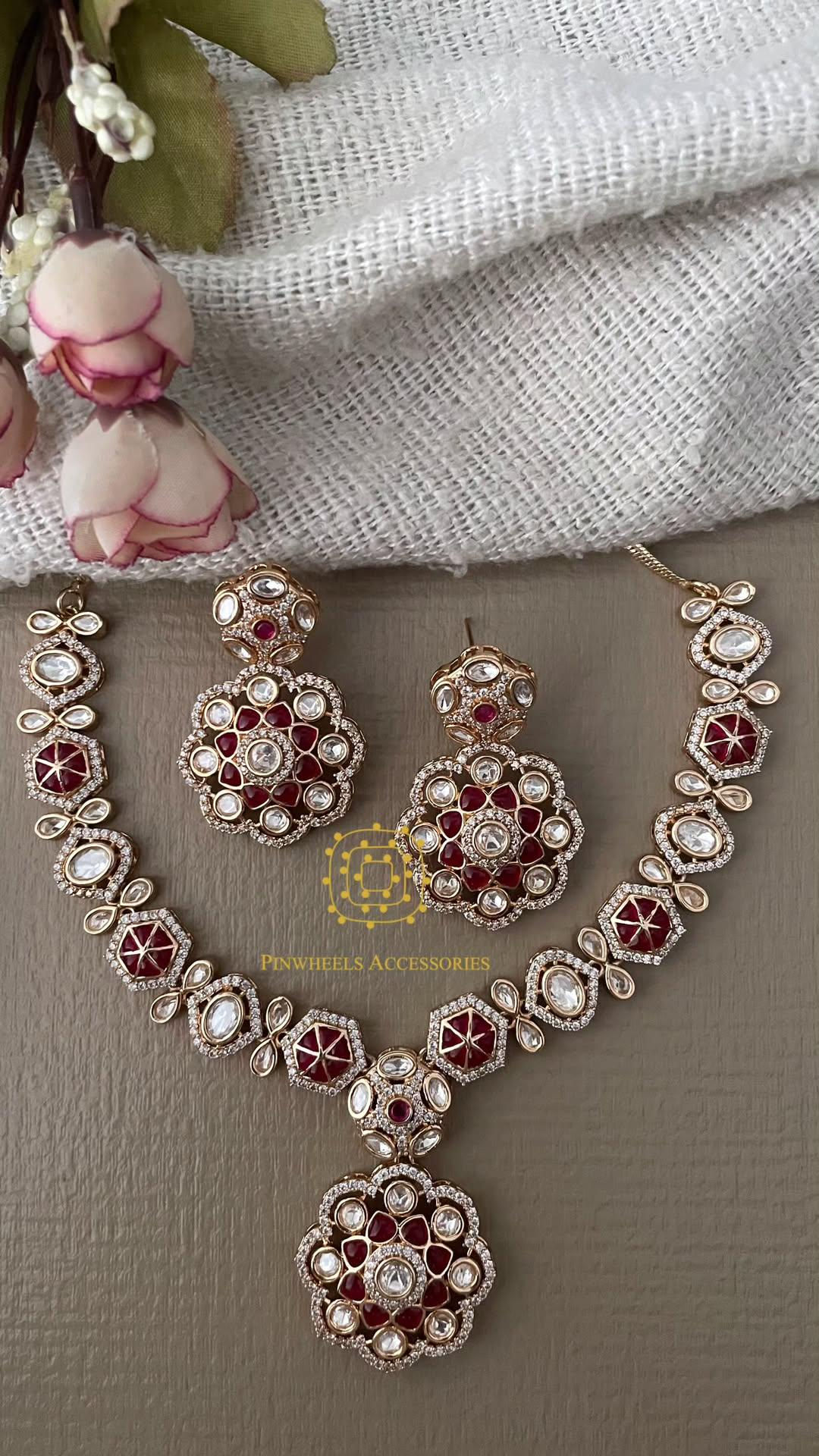 POLKI EPOXY SETTING NECKLACE 